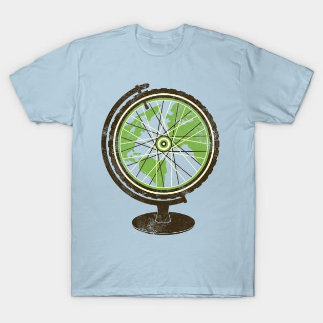 Global Cyclist T-Shirt by digsy